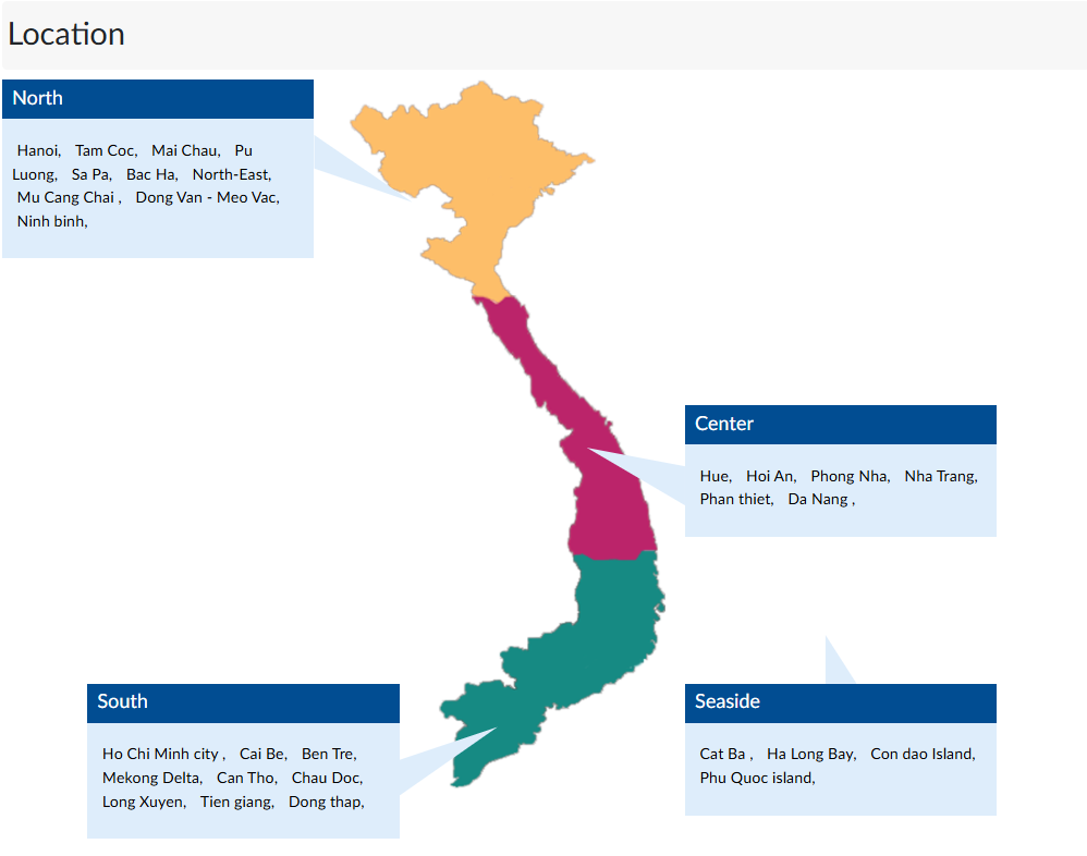 Vietnam map